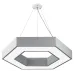 Светильник LED ЭРА Geometria SPO-123-W-40K-045 Hexagon 45Вт 4000K 2900Лм IP40 600*80 белый подвесной драйвер внутри