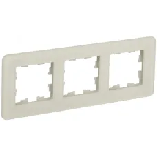BRITE Рамка 3 поста РУ-3-2-Бр стекло песчаный RE IEK