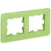 BRITE Рамка 2 поста РУ-2-2-Бр стекло эко грин RE IEK