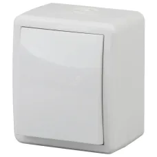 11-1402-01 ЭРА Выключатель с подсветкой IP54, 10АХ-250В, ОУ, Эра Эксперт, белый (16/160/2560)