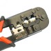 Кримпер для обжима RJ разъемов RJ-45 (8P8C), RJ-12 (6P6C) и RJ-11 (6P4C и 6P2C), черный, красный CTLS007