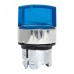 Исполнительный механизм переключателя ХB4 синий на 2 положения возвратный без фиксации, с подсветкой с короткой ручкойой IP65