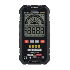 MTM HT125B Мультиметр цифровой, 4000 отсчетов, 2 батареи тип ААА 1,5В, автоматический, черный