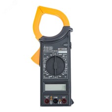 MTM M266 Клещи токоизмерительные, 1999 отсчетов,  батарея крона, ручная регулировка, черный/желтый