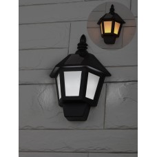 ERAFS08-36 ЭРА Фасадный светильник Фонарь,2 режима(огонь,холодный свет),на солн. бат.,40LED,7lm (12/