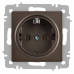 Розетка Intro Accent 6-202-08 2P+E Schuko, 16А-250В, IP20, СУ, бронза
