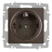 Розетка Intro Accent 6-202-08 2P+E Schuko, 16А-250В, IP20, СУ, бронза