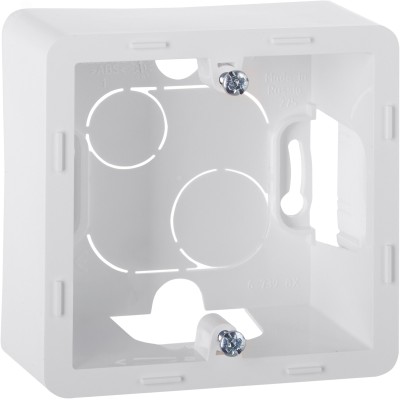 Коробка для накладного монтажа 1-местная белый INSPIRIA