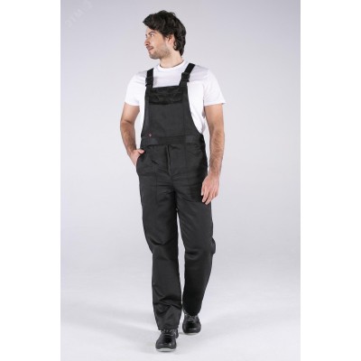 Полукомбинезон ИТР (тк.Смесовая,210), черный, 56-58  182-188