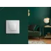 Светорегулятор поворотно-нажимной LED 300Вт без нейтрали белый ETIKA