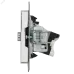 BRITE Розетка двойная TV+RJ45 кат.5E РТВ/РК12-БрГН металл хром/никель IEK