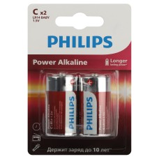 "Батарейки Philips LR14P2B/51 ""С"" алкалиновые 2 шт. LR14-2BL Power (2/24/48/5760)"