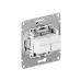 Механизм розетки RJ45 - 2шт, (cat6), графит Эпика EKF