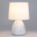 Настольная лампа Rivoli Damaris D7037-501 1 * Е14 40 Вт керамика белая с золотом с абажуром