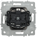 BRITE Розетка 1-местная с заземлением с защитными шторками и крышкой 16А IP44 РСбш10-3-44-БрГН металл хром/никель IEK