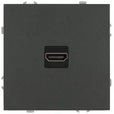 Розетка скрытого монтажа в рамку HDMI IP20 графит 15-3114-06 Galaxy