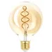 Лампочка светодиодная ЭРА F-LED G95-7W-824-E27 spiral gold E27 / Е27 7Вт филамент шар золотистый теплый белый свет