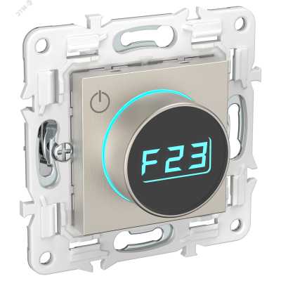 SKANDY Термостат электронный с индикацией SK-T01N никель IEK