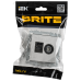 BRITE Розетка двойная TV+RJ45 кат.5E РТВ/РК12-БрГН металл хром/никель IEK