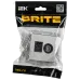 BRITE Розетка двойная TV+RJ45 кат.5E РТВ/РК12-БрГН металл хром/никель IEK