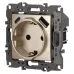 Розетка ЭРА Серия 12 12-4108-04 2P+E 16A-250В со шторками с USB type-A+C 5В-3А шампань