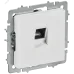 BRITE Розетка компьютерная RJ45 кат.5E РК10-БрАБ арктический белый IEK