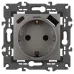 Розетка ЭРА Elegance 14-4108-16 2P+E 16A-250В со шторками с USB type-A+C 5В-3А титан