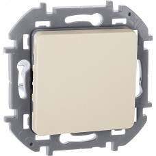Выключатель 1-клавишный 10АХ безвинтовое крепление слоновая кость INSPIRIA
