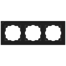 Рамка для розеток и выключателей Intro Accent 6-503-05 на 3 поста, СУ, антрацит