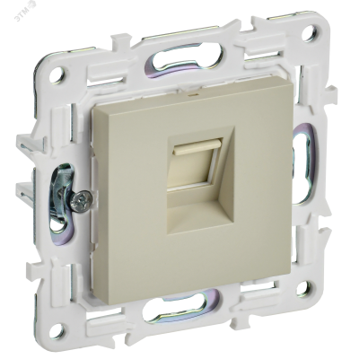 SKANDY Розетка компьютерная RJ45 кат.6 SK-K02B бежевый IEK