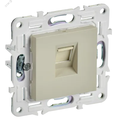 SKANDY Розетка компьютерная RJ45 кат.6 SK-K02B бежевый IEK