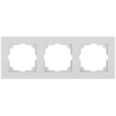 Рамка для розеток и выключателей Intro Accent 6-503-01 на 3 поста, СУ, белый