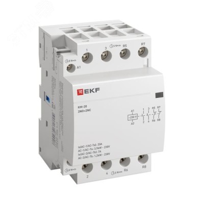 Контактор модульный КМ 20А 2NО+2NC (3 мод.) PROxima