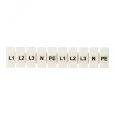 Маркеры для UT/ST/Push-in 2,5 с символами L1, L2, L3, N, PE (100 шт.) EKF