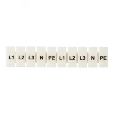Маркеры для UT/ST/Push-in 2,5 с символами L1, L2, L3, N, PE (100 шт.) EKF