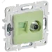 SKANDY Розетка двойная TV+RJ45 кат.6E SK-A15G мятный IEK SKANDY Розетка двойная TV+RJ45 кат.6E SK-A15G мятный IEK