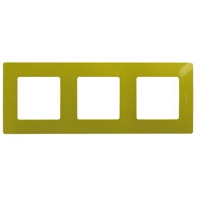 Рамка 3-местная зеленый папоротник ETIKA