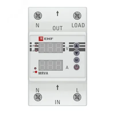 Реле напряжения и тока с с дисплеем MRVA 25A