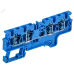 ARMAFIX Клемма пружинная CX4-4 BU 4мм2 четырехконтактная синяя IEK