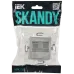 SKANDY Розетка компьютерная двойная RJ45 кат.5E SK-K03S серебряный IEK