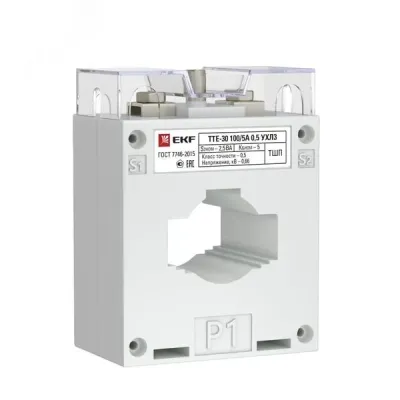 Трансформатор тока ТТЕ-30-100/5А mini класс точности 0,5 EKF PROxima
