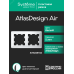ATLASDESIGN AIR 2-постовая РАМКА, БЕЛЫЙ/дымчатый черный