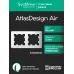 ATLASDESIGN AIR 2-постовая РАМКА, БЕЛЫЙ/дымчатый черный