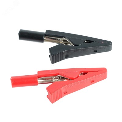 "MTM TL 002 Комплект зажимов ""крокодил"", медь, красный/черный"