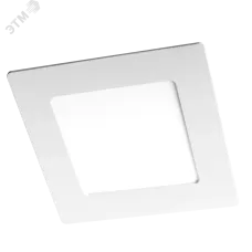 PPL-S  6w 4000K IP40 WH 120мм встр/квадр Jazzway