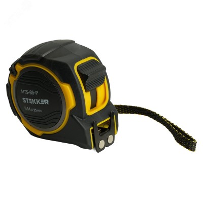 MTS-85-P Рулетка, 5 м х 25 мм, магнит, II класс точности, двухстороннее нанесение, STEKKER