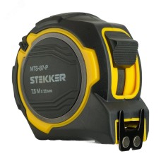 MTS-87-P Рулетка, 7,5 м х 25 мм, магнит, II класс точности, двухстороннее нанесение, STEKKER