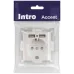 Розетка Intro Accent 6-410-06 , P+E Schuko со шторками, 16А-250В + 2хUSB, IP20, СУ, перламутр