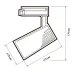 PTR  1725 25w 4000K 24° BL (чёрный) IP40 Jazzway