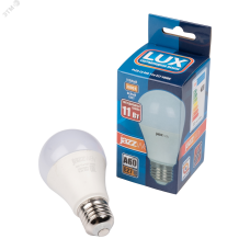 Лампа светодиодная LED 11 Вт 880Лм 3000К белая Е27 Груша